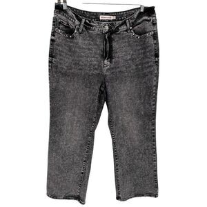 Rebecca Minkoff‎ Studded Straight Leg Jeans Distressed Black Size 18W